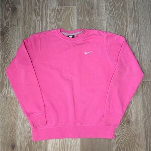 Nike Women Vibrant Pink Crewneck Sweater